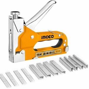 INGCO 3 in 1 Staple Gun with 600 Staple Manual Staple Gun Stapler for Wood, Upholstery Cordless Stapler