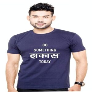 cutestyyle Printed t Shirt Navy Blue