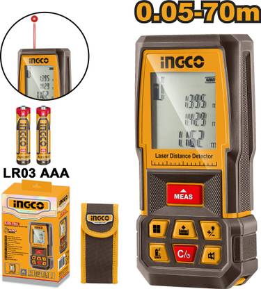INGCO HLDD0708 HLDD0708 Laser distance detector 0.05-70m Non-magnetic Electronic Level (700 cm)