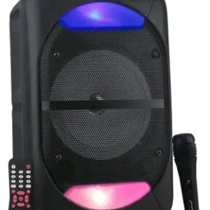 KRISONS Beatz With FM,USB,Aux and Bluettot with Free Wired Mic 1000 W Bluetooth Home Audio Speaker  (Black, Mono Channel)